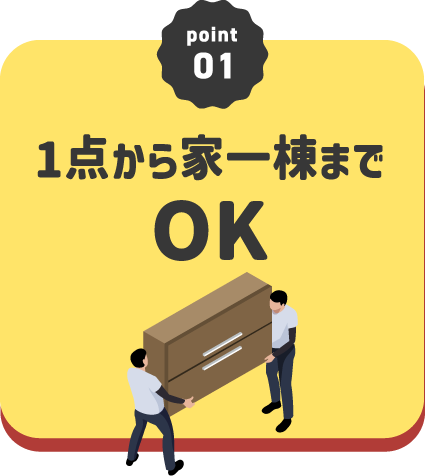 1点から家一棟までOK